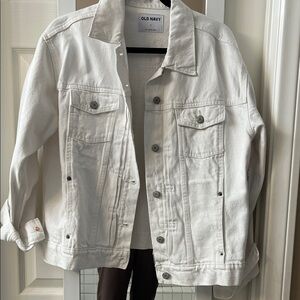 Old Navy white Denim Jacket brand new with tags
